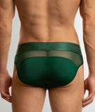 Jack Adams Monochrome Mesh Brief Rain-forest