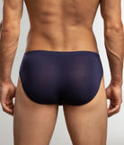 Jack Adams Barely There Modal Bikini Brief Kashmir - mens bikini briefs soft ribbed modal low rise, profile view