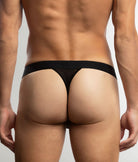 Jack Adams All Over Mesh Thong Black