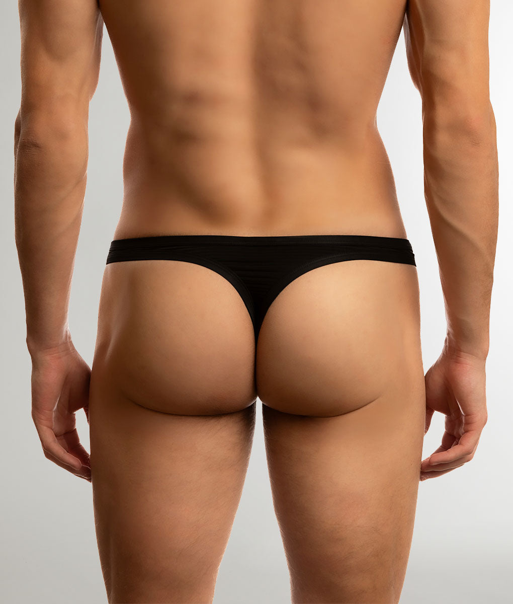 Jack Adams Encore Low Rise Thong Black