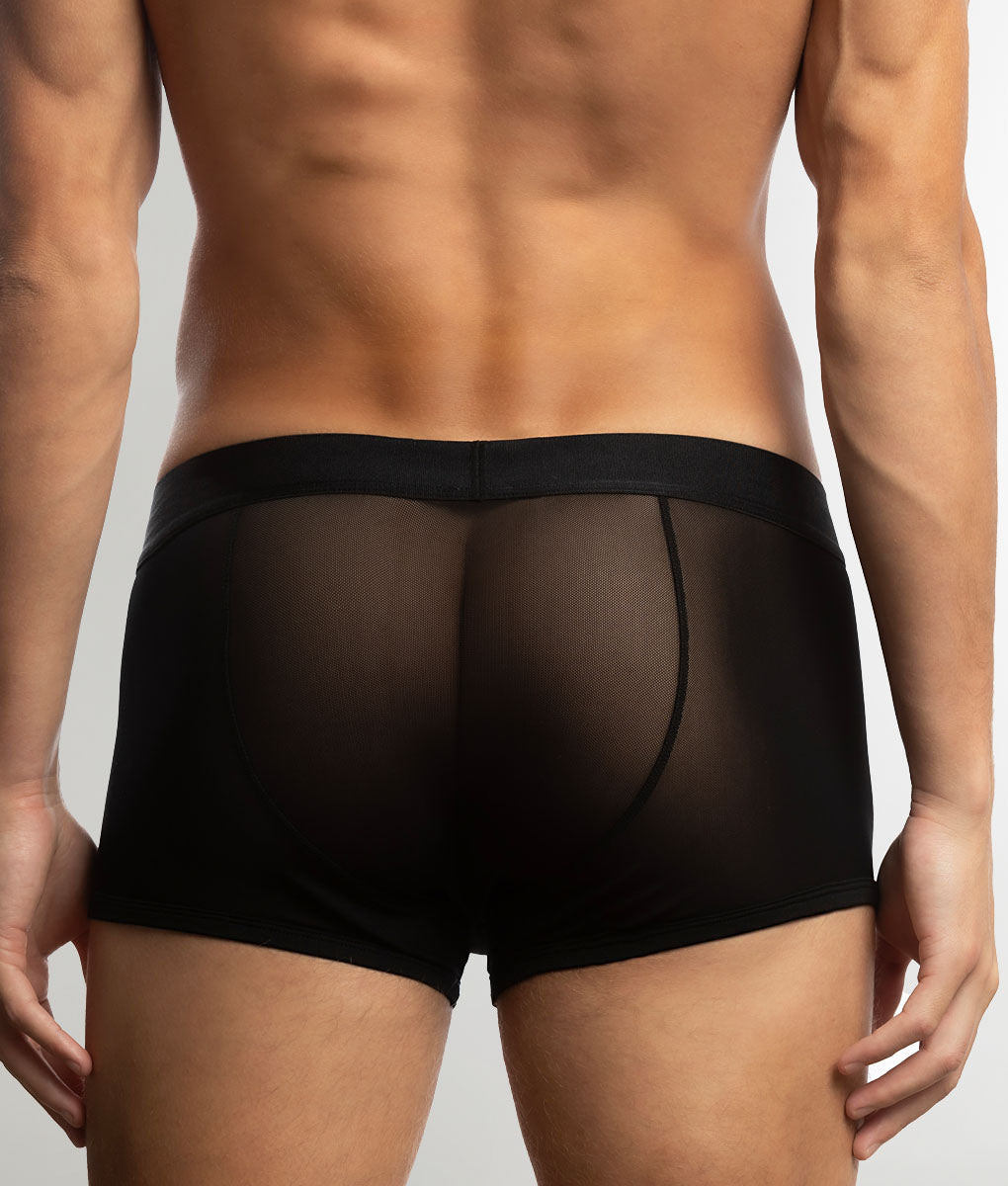 Jack Adams All Over Mesh Trunk Black