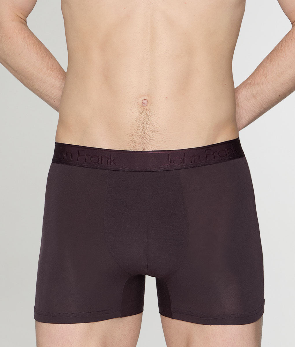 John Frank Natural Modal Trunk Dark-purple