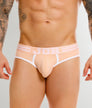 JOR College Brief Tangerine - men's low-rise cotton brief, front view