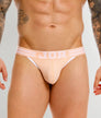 JOR College Thong Tangerine - men's low-rise cotton thong with front coverage panel, front view