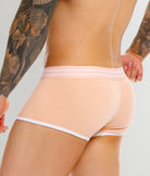 JOR College Trunk Tangerine - men's low-rise cotton trunk, back view