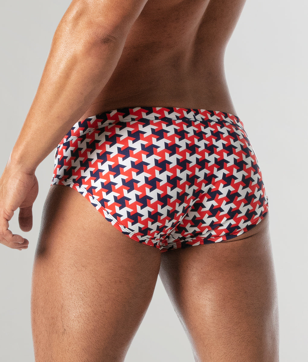 Leader Hamptons Swim Brief Red