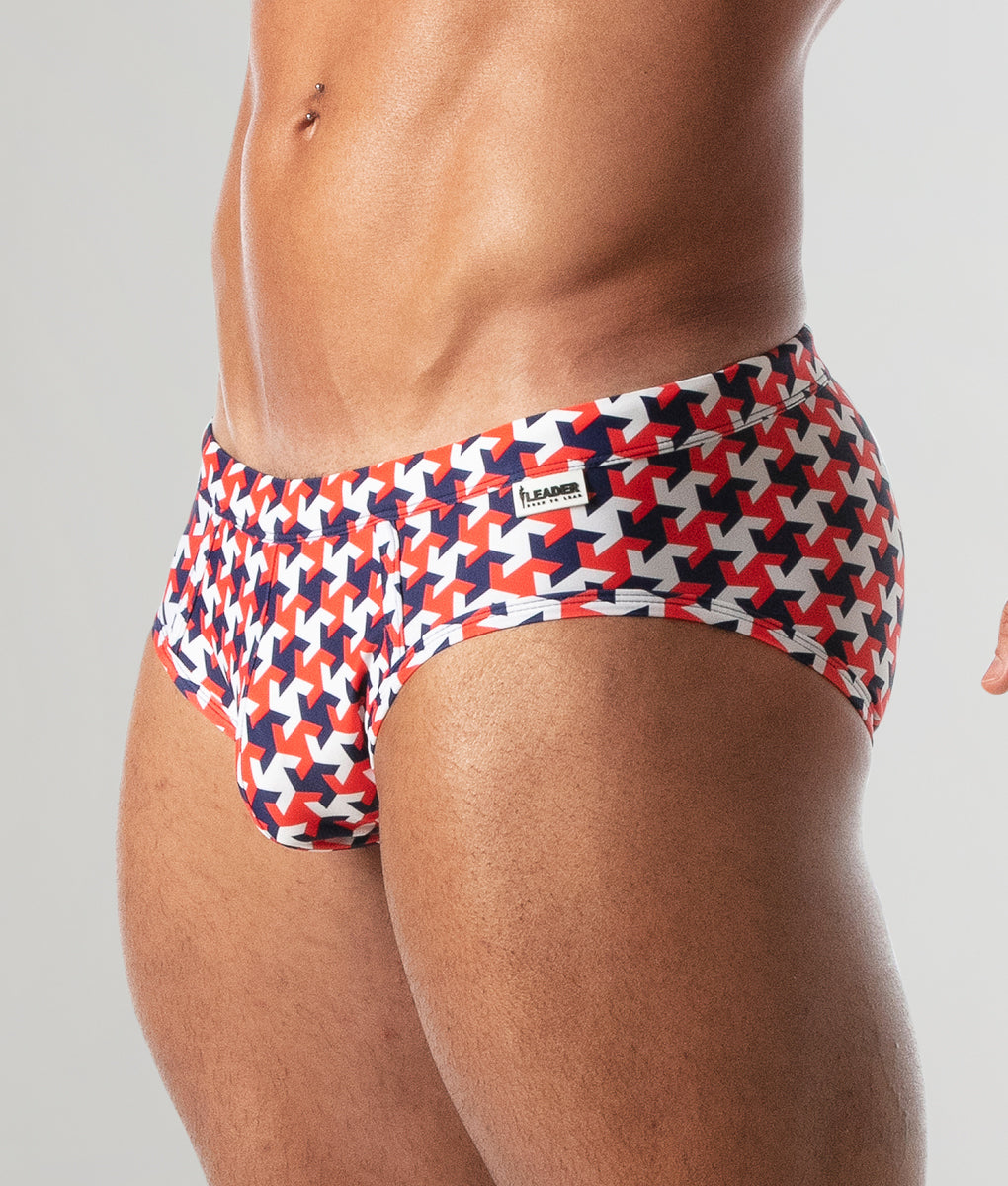 Leader Hamptons Swim Brief Red