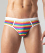 Leader Pride Mesh Swim Brief White