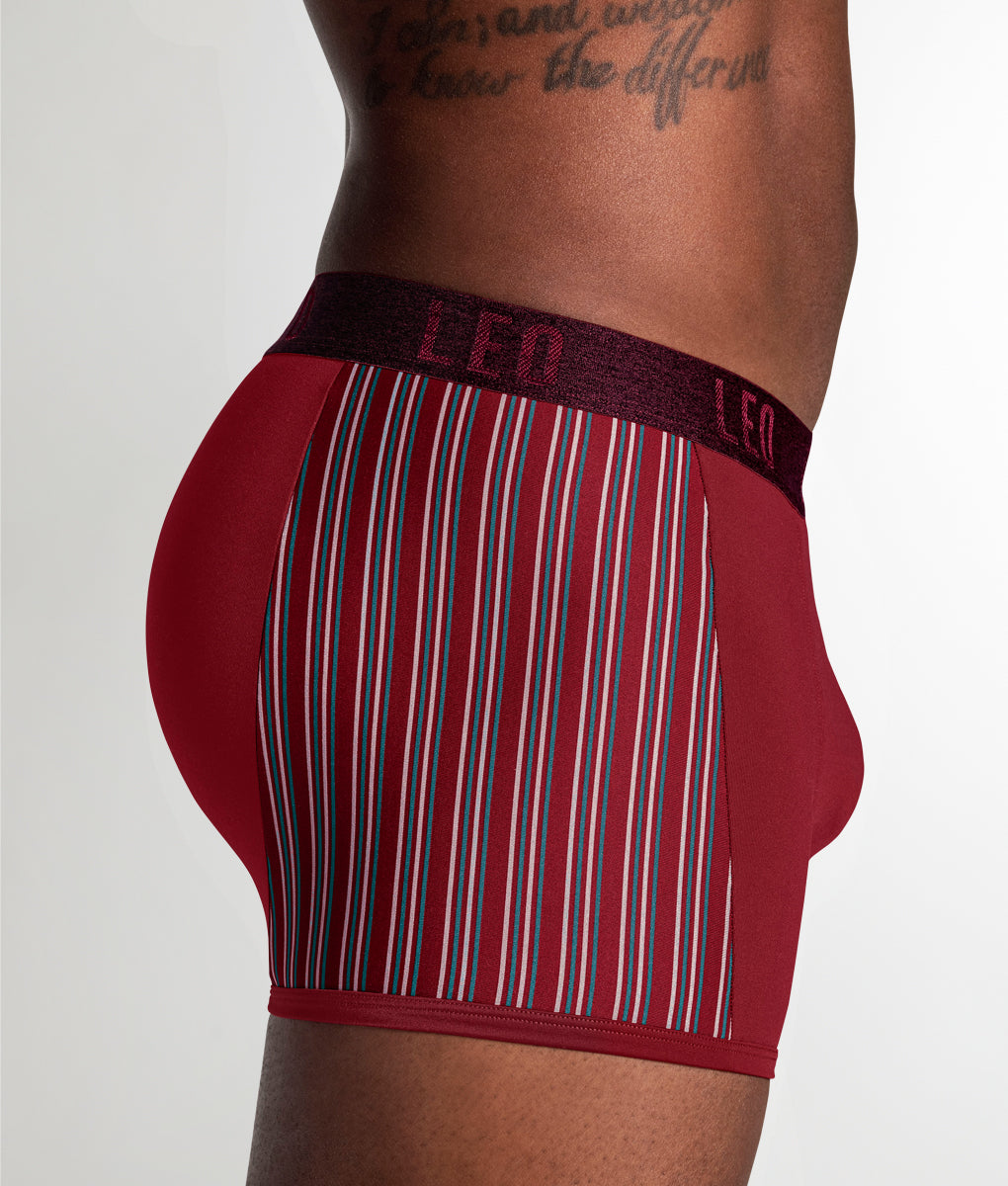 LEO Perfect Fit w/ Contrast Details Trunk Wine