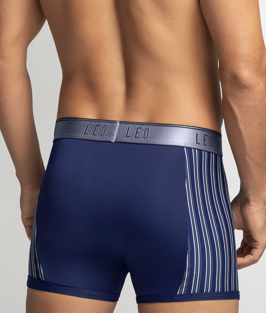 LEO Perfect Fit w/ Contrast Details Trunk Blue