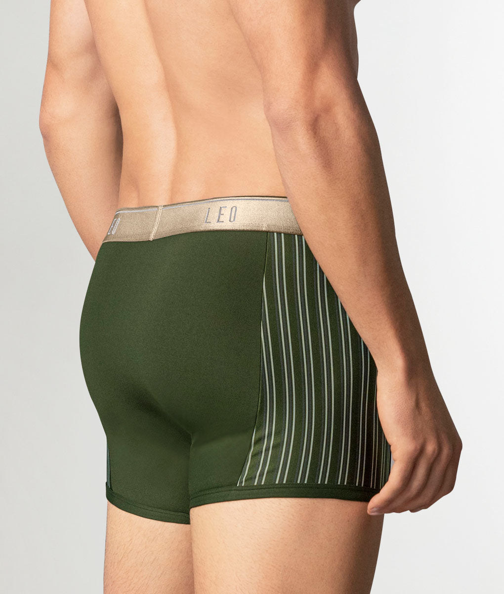 LEO Perfect Fit w/ Contrast Details Trunk Green