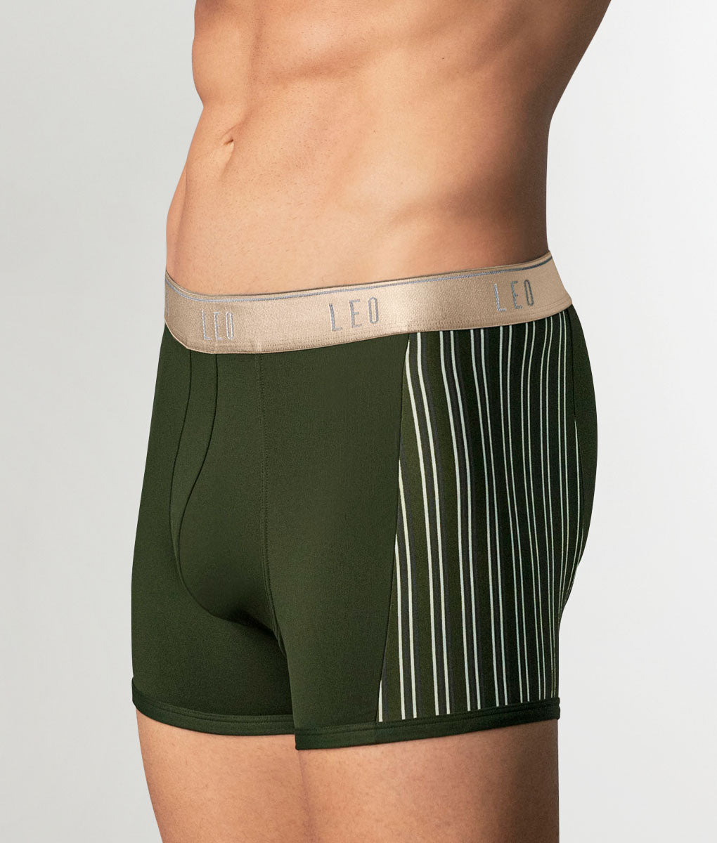 LEO Perfect Fit w/ Contrast Details Trunk Green