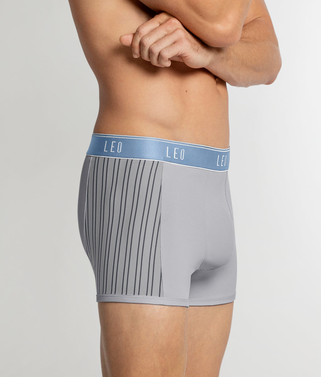 LEO Perfect Fit w/ Contrast Details Trunk Grey-blue