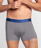LEO Perfect Fit w/ Contrast Details Trunk Light-grey-blue-waistband