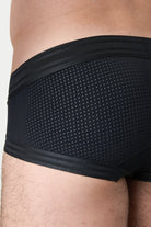 Awry Lift Brief Black — rear view showing built-in jockstrap strap system and lift construction
