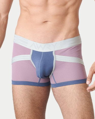 Awry Lift Trunk Lavender Haze - men's enhancing trunk with built-in jockstrap, front view