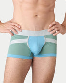 Awry Lift Trunk Sea Foam - men's enhancing trunk with built-in jockstrap, front view