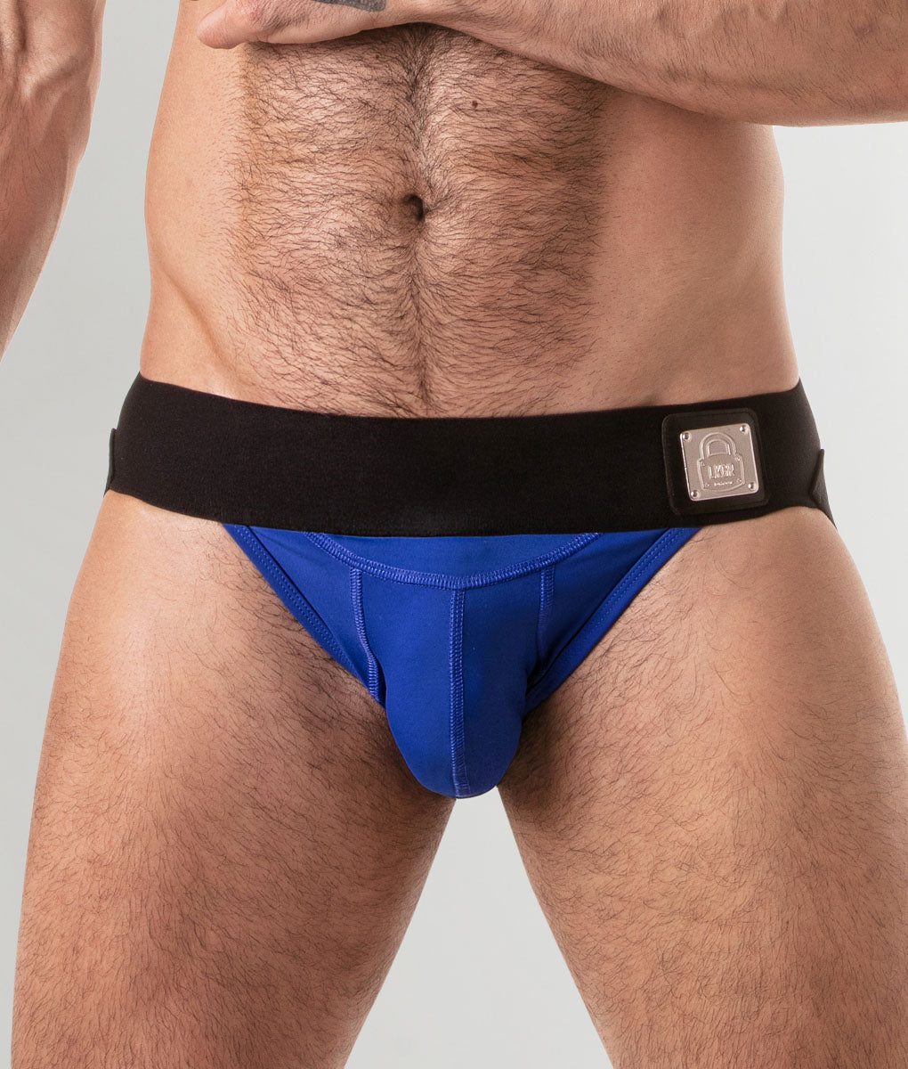 Locker Gear Wide Waistband Jockstrap Blue