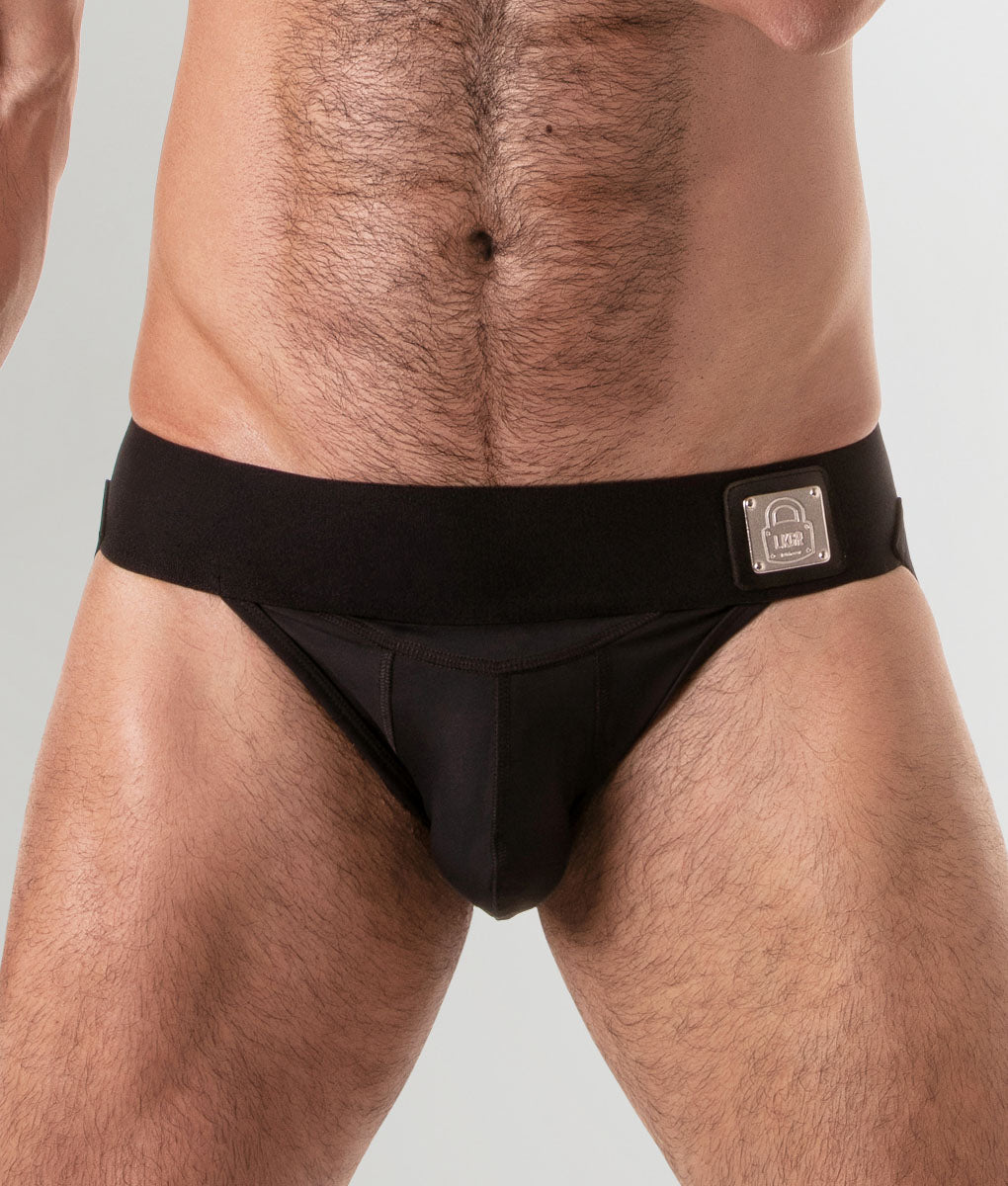 Locker Gear Wide Waistband Jockstrap Black