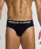 Modus Vivendi Silk Classic Brief Black-white