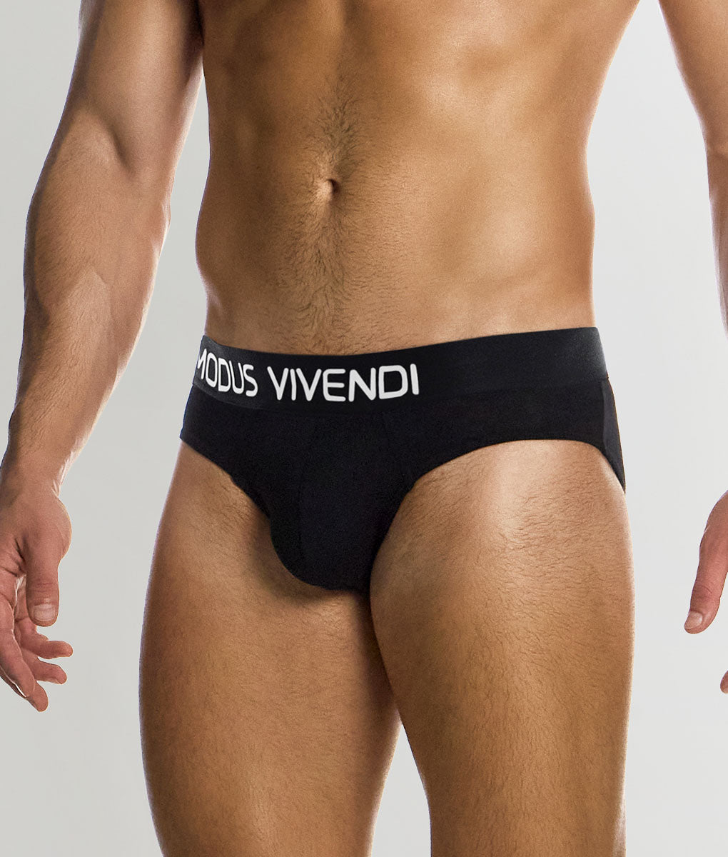 Modus Vivendi Silk Classic Brief Black-white