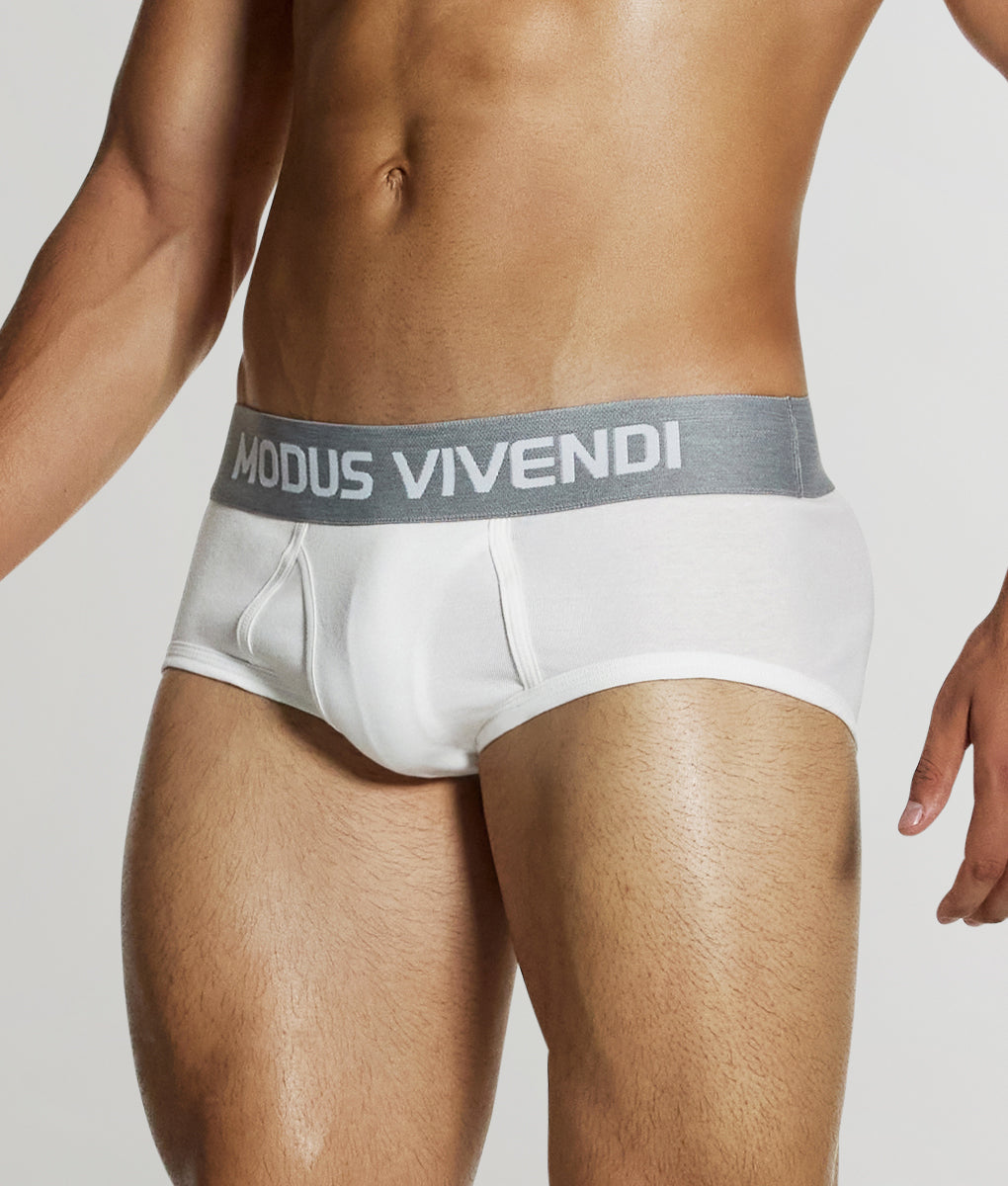 Modus Vivendi Classic Fly Brief White