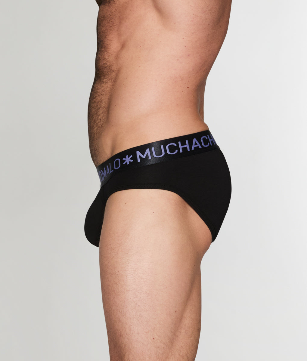 Muchachomalo Just Flowers Brief Muchachomalo Just Flowers Brief Black-solid