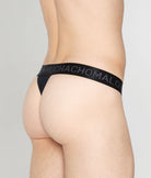 Muchachomalo Dalmatian Solid Thong Anthracite