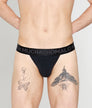 Muchachomalo Dalmatian Solid Thong Anthracite