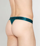 Muchachomalo Pink Cockatoo Solid Thong Deep-teal