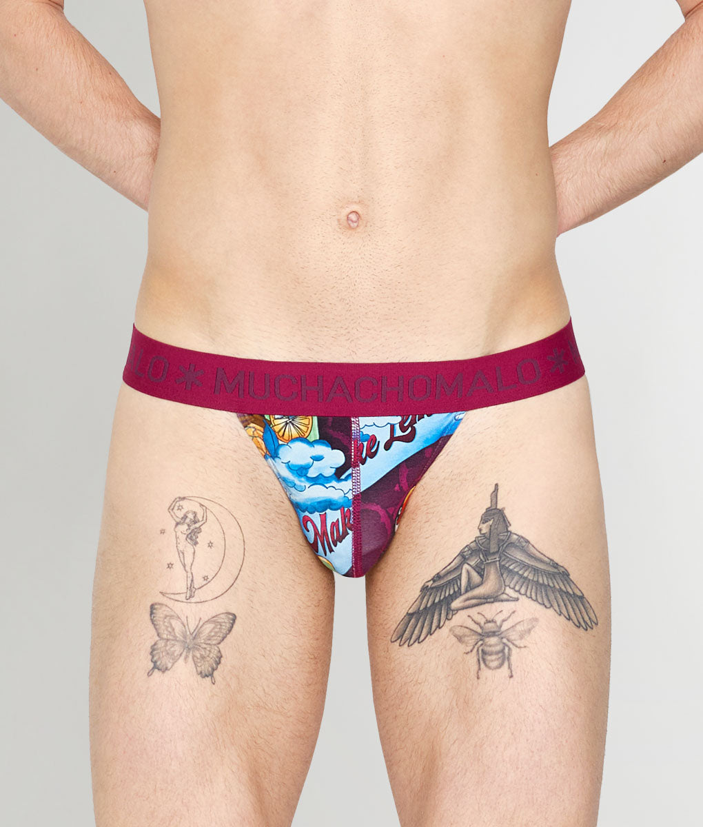 Muchachomalo Summer Fruit Thong Summer-fruit-print-a