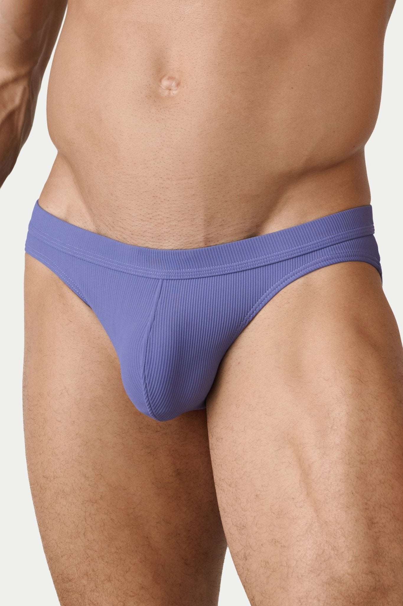 AWRY Oasis Contour Swim Brief Lavender - men's swim brief liner close-up