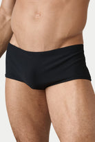 AWRY Oasis Swim Sunga Black - men's swim sunga pouch detail