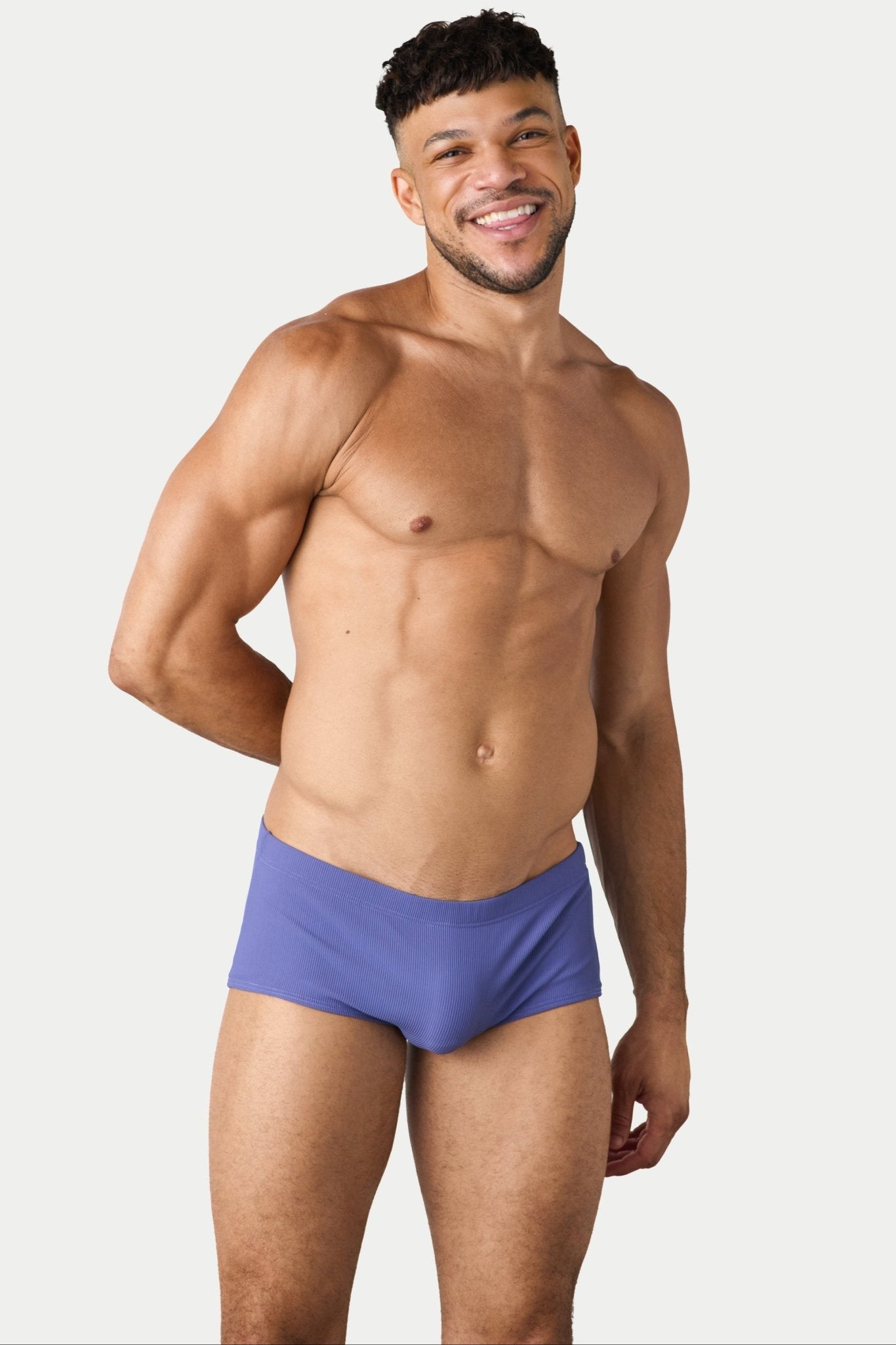 AWRY Oasis Swim Sunga Lavender - men's swim sunga liner close-up