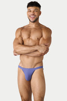 AWRY Oasis Swim Tanga Lavender - mens swim briefs side profile