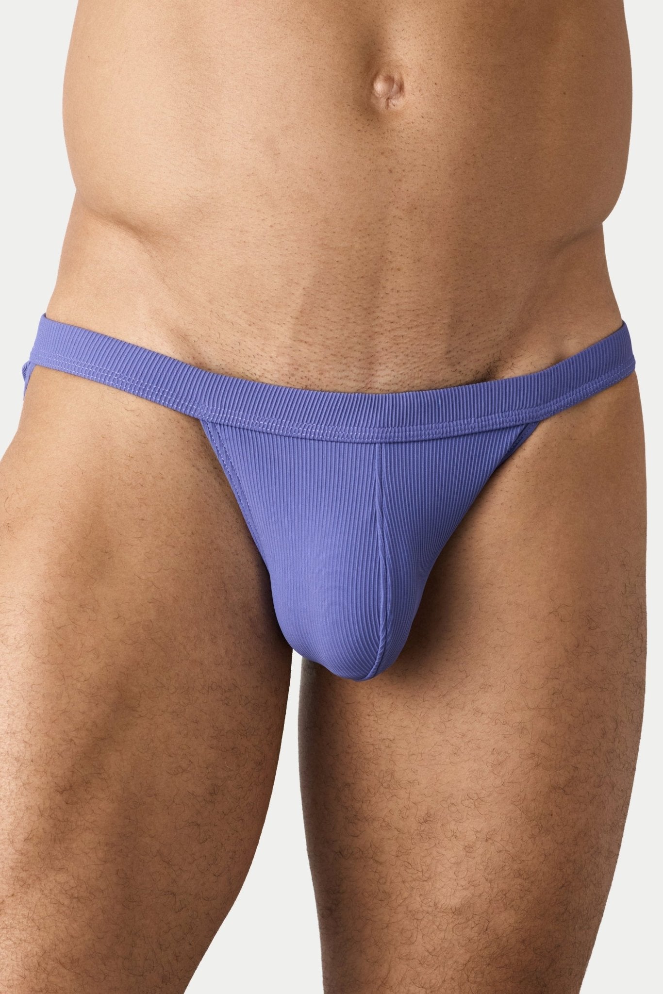 AWRY Oasis Swim Tanga Lavender - men's swim brief pouch detail