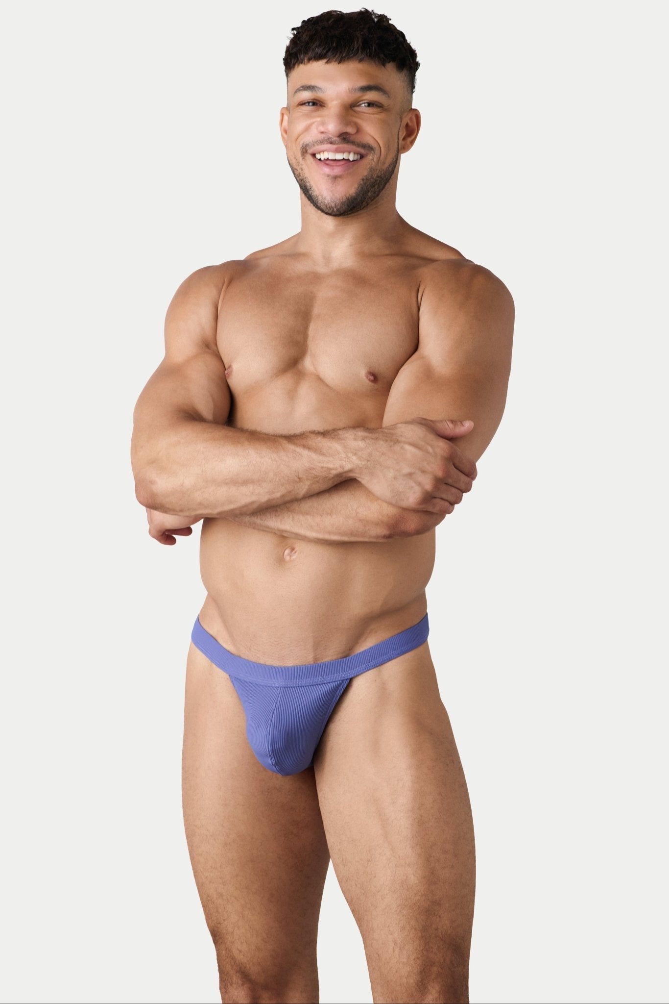 AWRY Oasis Swim Thong Lavender - mens swim thongs front view