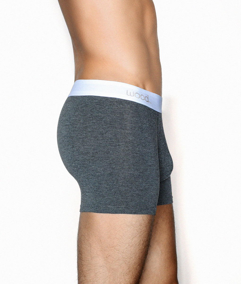 Wood Boxer Brief Charcoal-grey