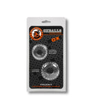 OXBALLS 2-Pack Of Stretchy Truckt Cockring Clear