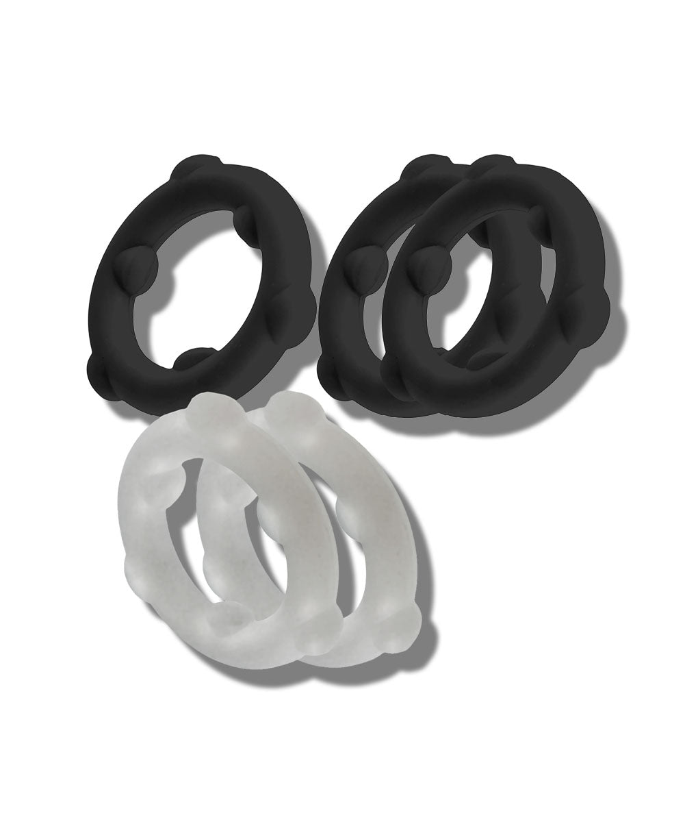 Oxballs Gearheads 5-Pack Spinner Rings Black-vapor