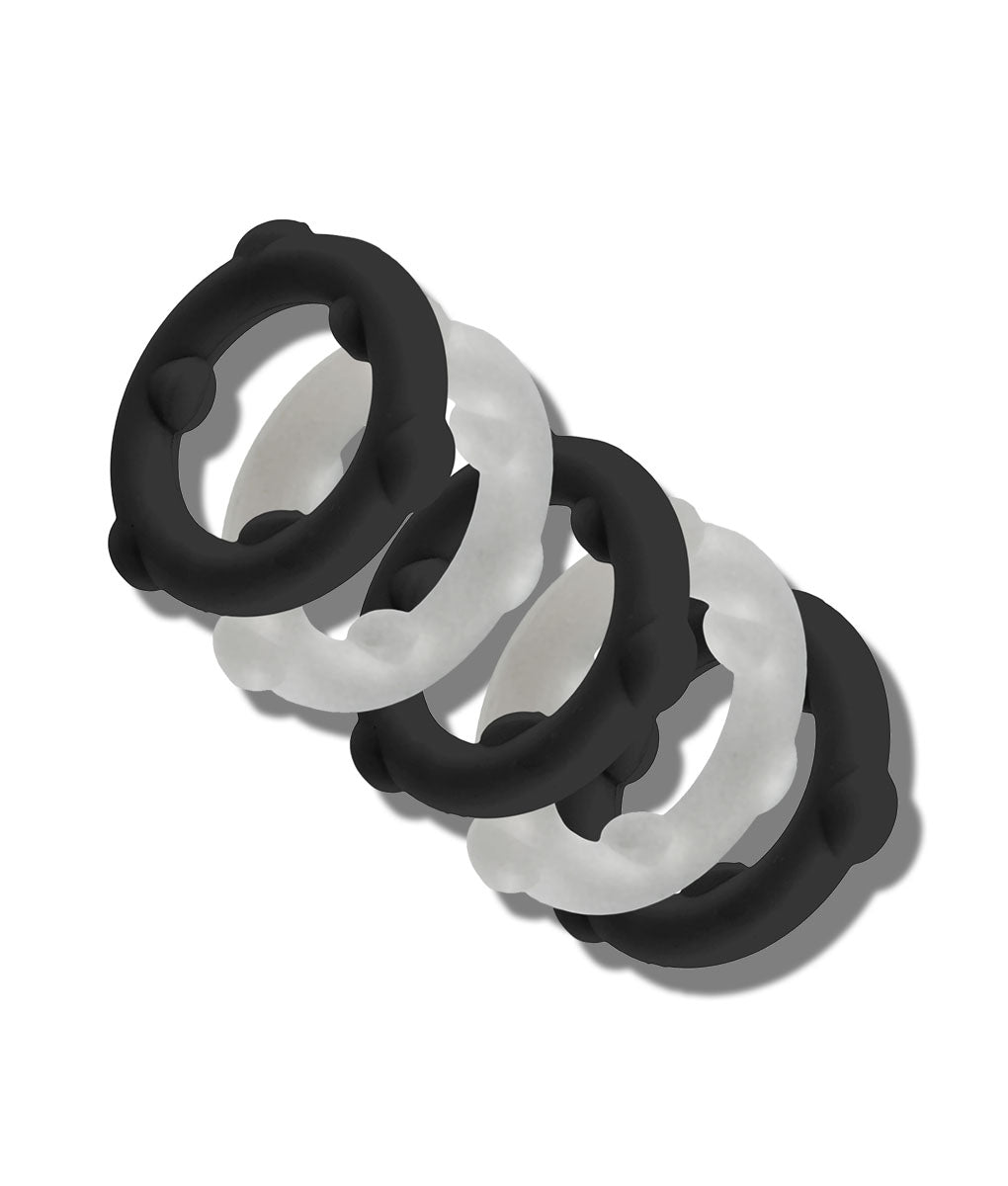 Oxballs Gearheads 5-Pack Spinner Rings Black-vapor