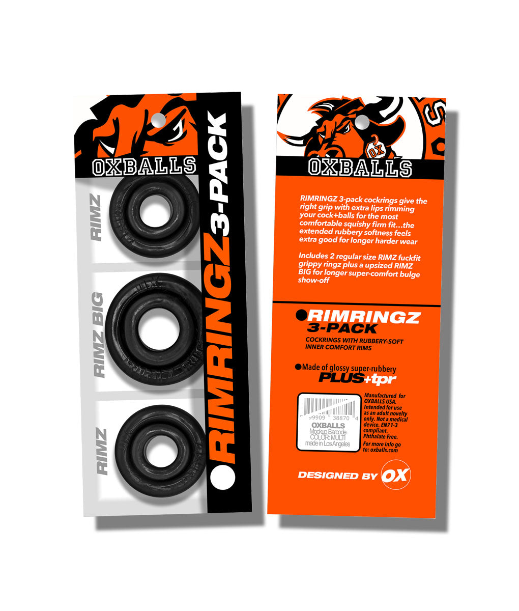 Oxballs Rimringz Power Bulge Rings Black