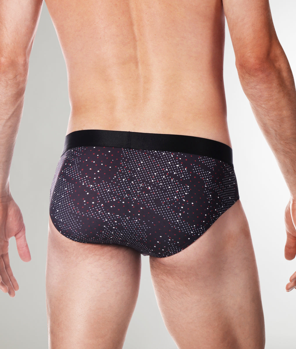 Parke & Ronen Printed Low-Rise Brief Black-andromeda