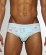 Parke & Ronen Bird Song Low Rise Brief Bird-song-blue