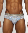Parke & Ronen Printed Low-Rise Brief Roar-blue