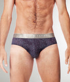 Parke & Ronen Printed Low-Rise Brief Steel-grey-andromeda