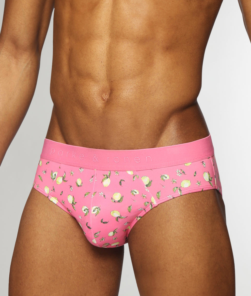 Parke & Ronen Printed Low-Rise Brief Parke & Ronen Printed Low-Rise Brief Meyer-lemon-pink
