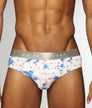 Parke & Ronen Printed Low-Rise Brief Posies-lapis