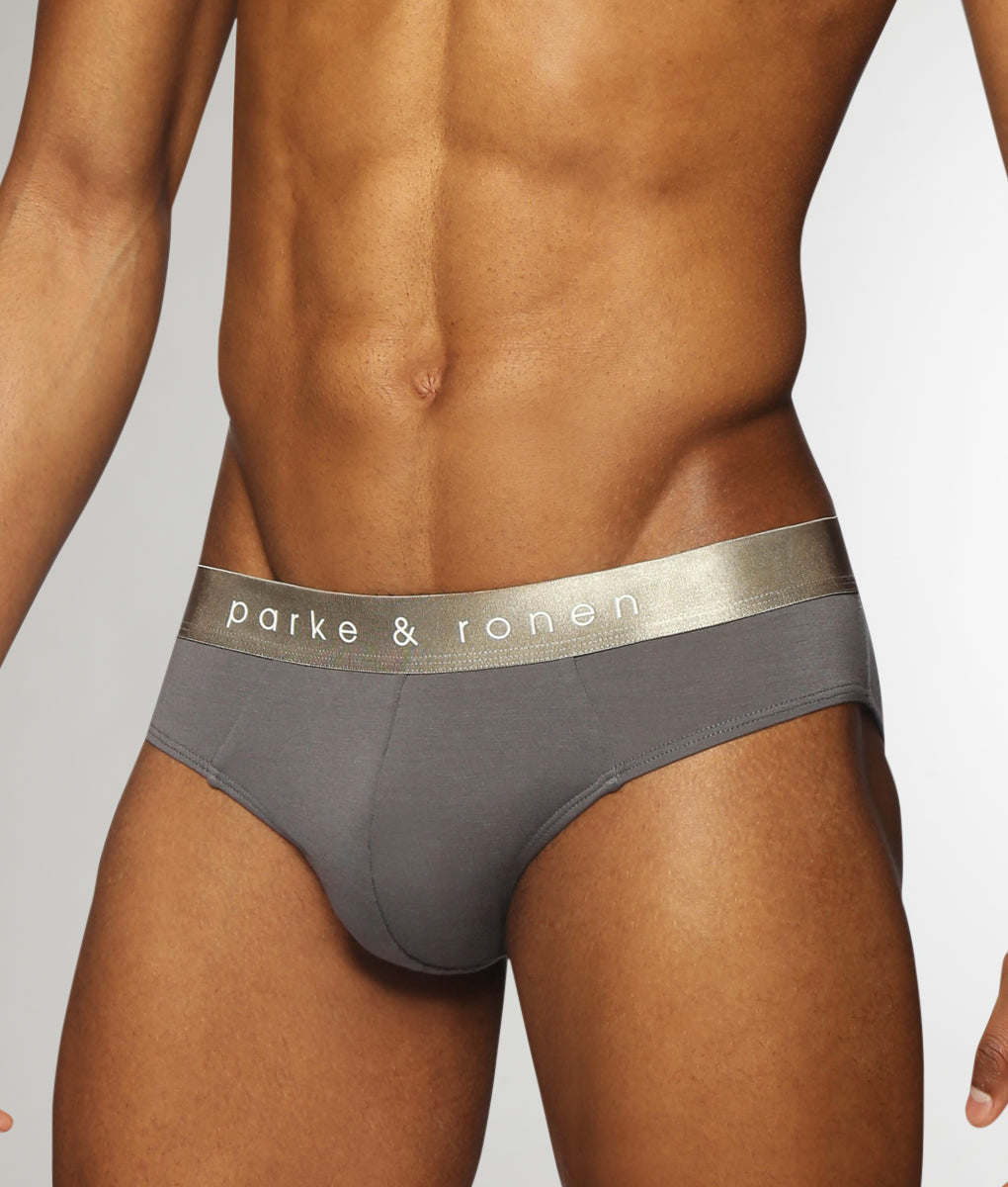 Parke & Ronen Solid Low-Rise Brief Parke & Ronen Solid Low-Rise Brief Grey