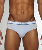 Parke & Ronen Retro Solid Low Rise Brief Retro-frost-blue